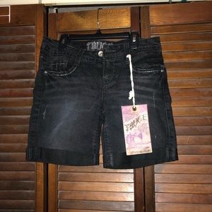 NWT Black Jean Shorts